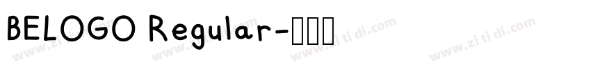 BELOGO Regular字体转换